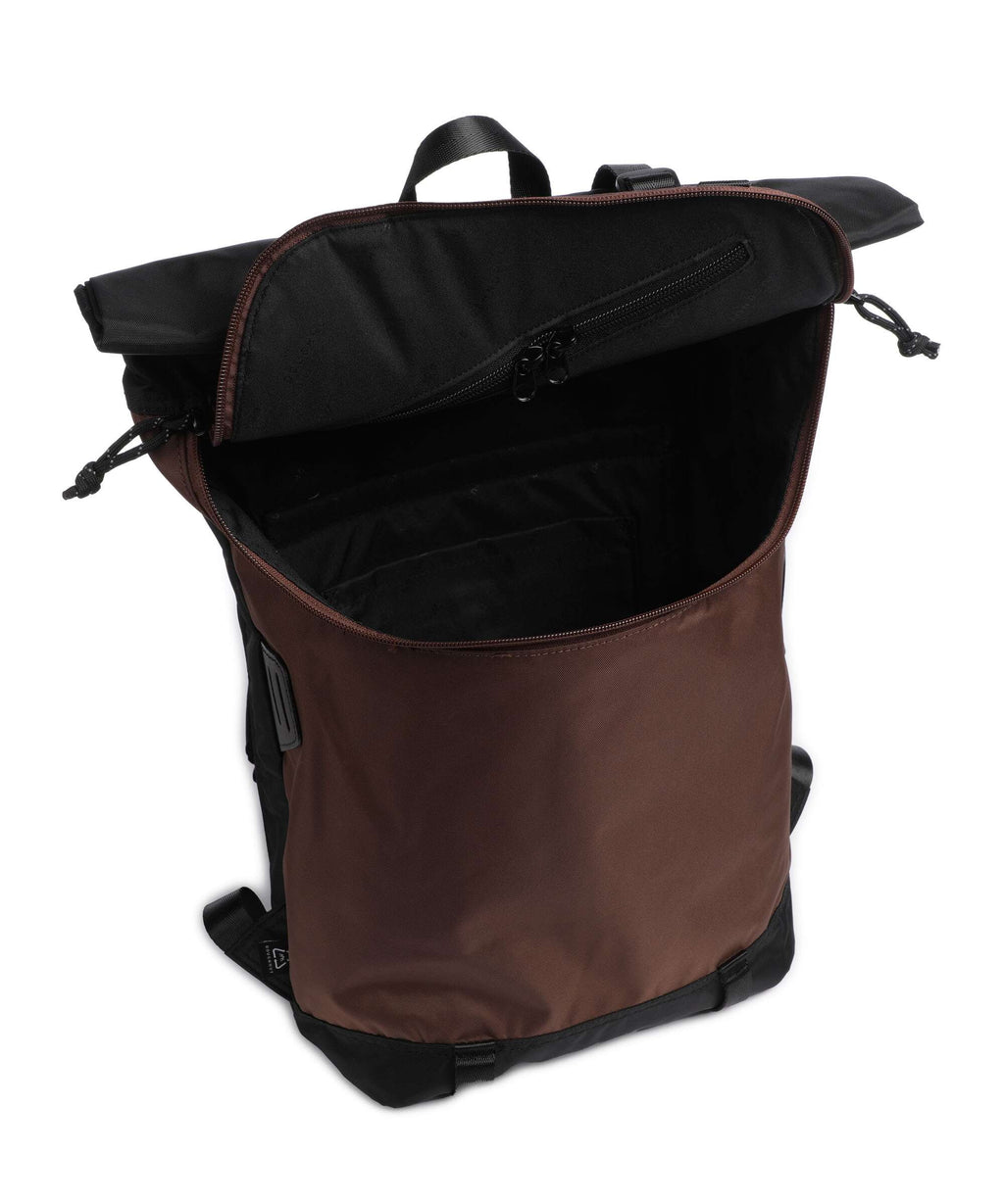 Doughnut Go Wild Christopher Small Rolltop backpack black/brown