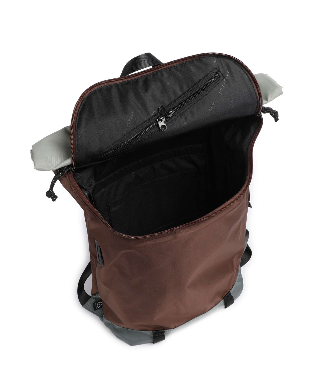Doughnut Go Wild Christopher Small Rolltop backpack grey/brown