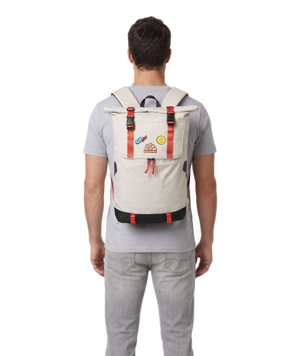 Doughnut The Dudes Christopher Dark Rolltop backpack beige