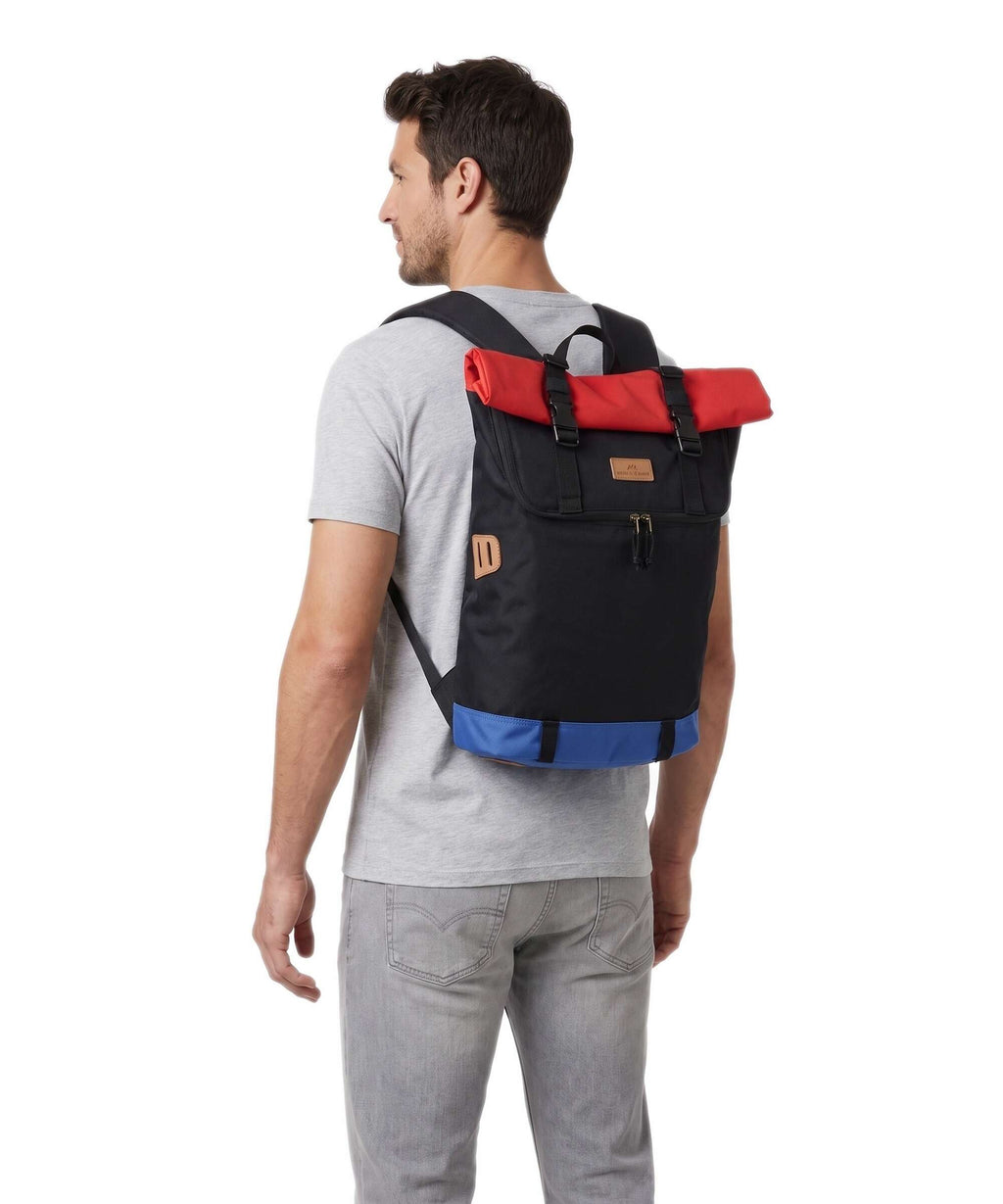 Doughnut Reborn Christopher Rolltop backpack stone/wine
