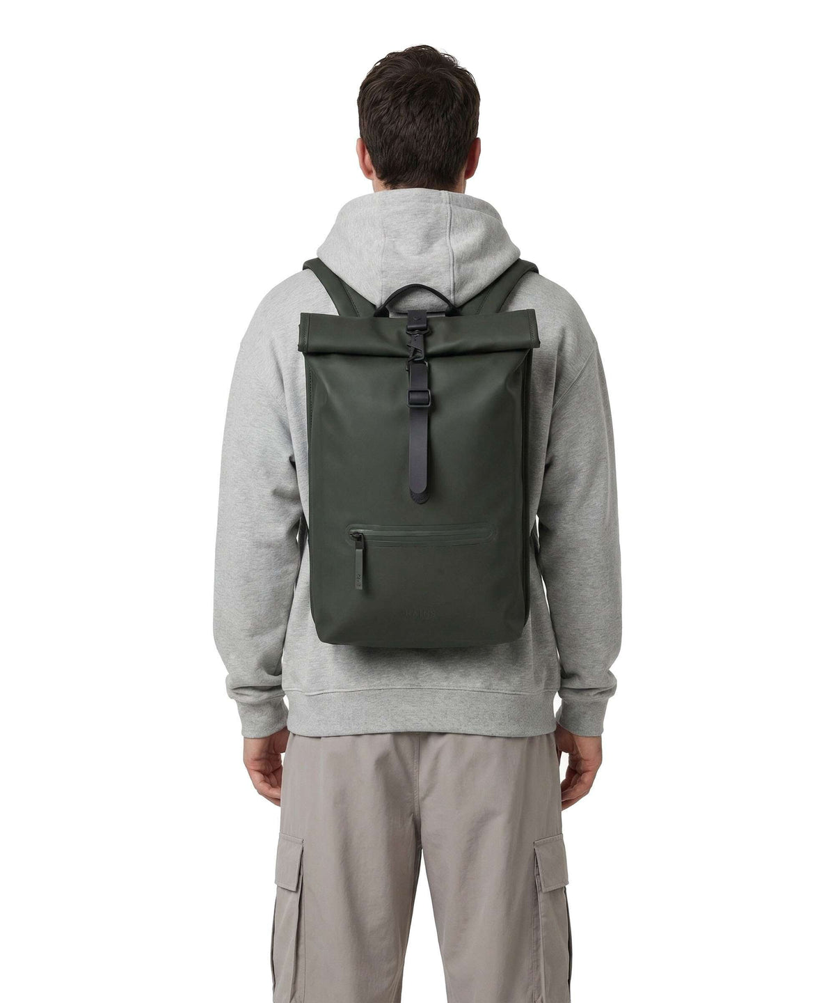 Rains Rolltop backpack green