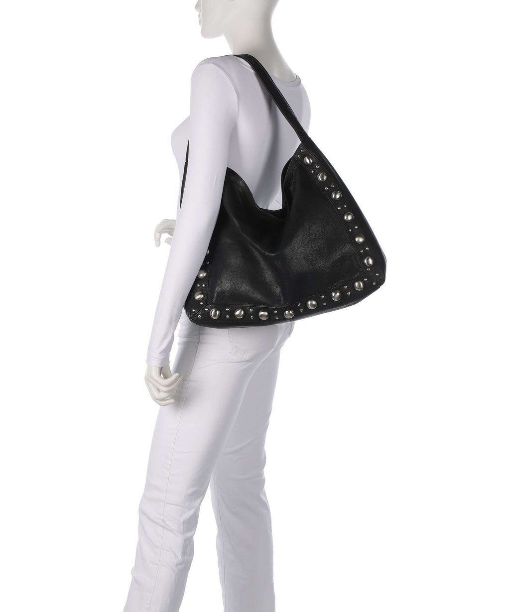 Depeche Noise Industry Hobo bag nero