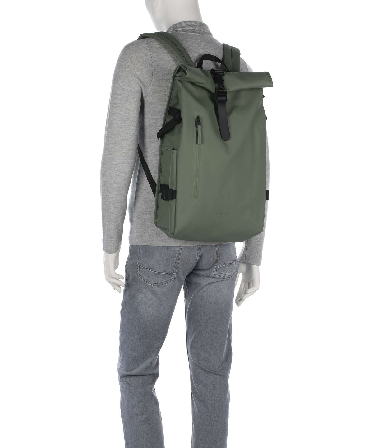 Rains Large Rolltop backpack well