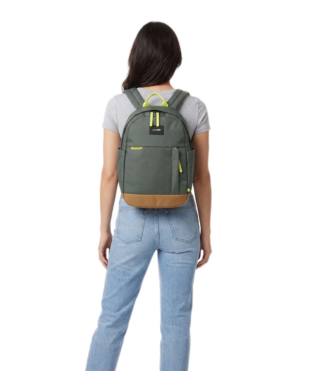 Pacsafe Go 15 Backpack spruce green