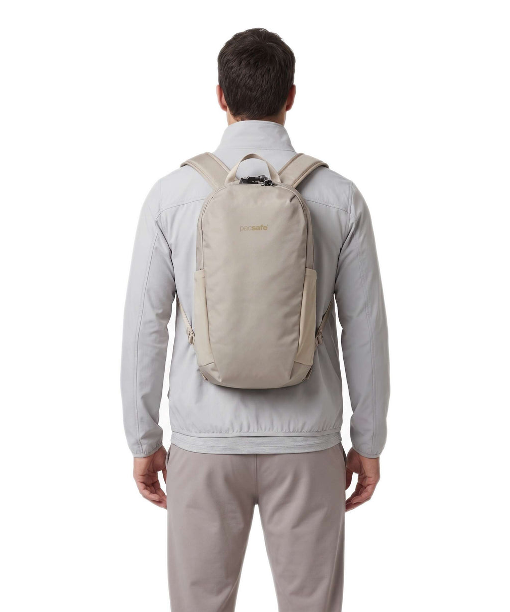 Pacsafe V 12 Backpack beige