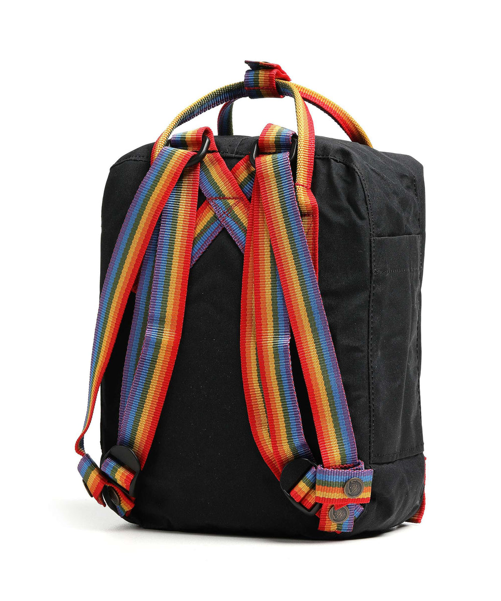 Fjällräven Kånken Rainbow Mini Backpack schwarz