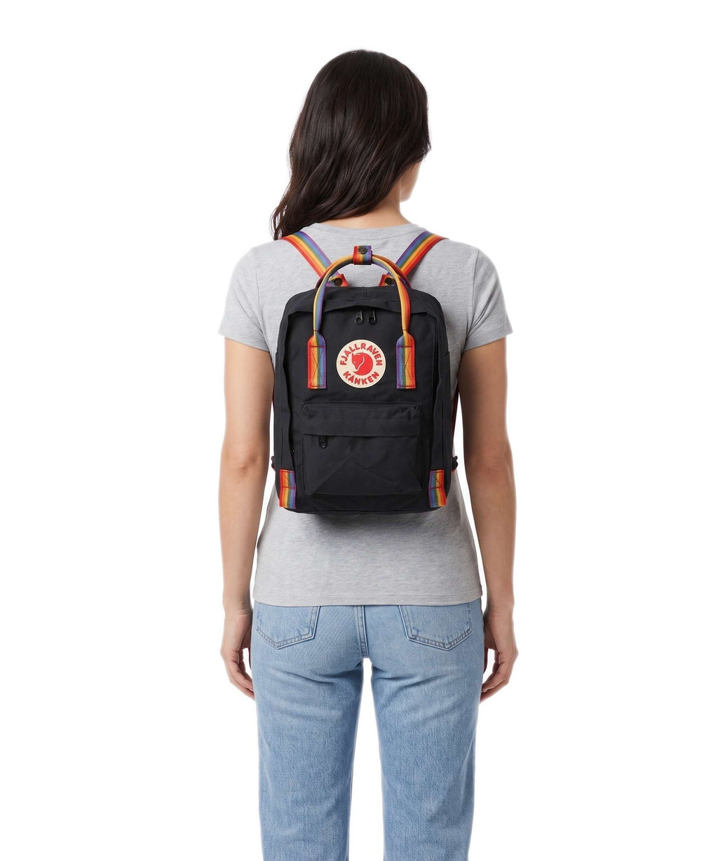 Fjällräven Kånken Rainbow Mini Backpack schwarz