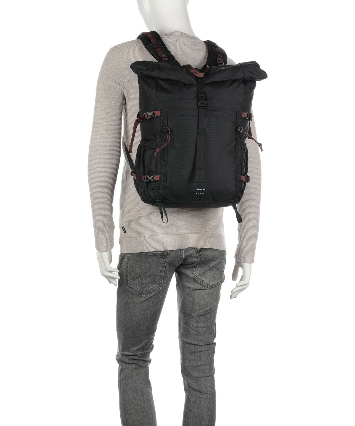 Sandqvist Hike Forest Rolltop backpack black