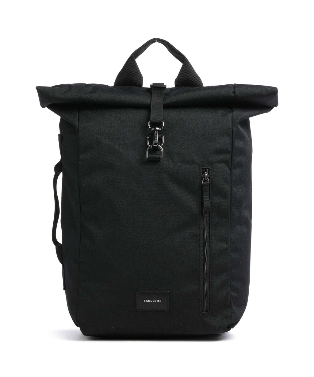 Sandqvist Ground Dante Vegan Rolltop backpack black