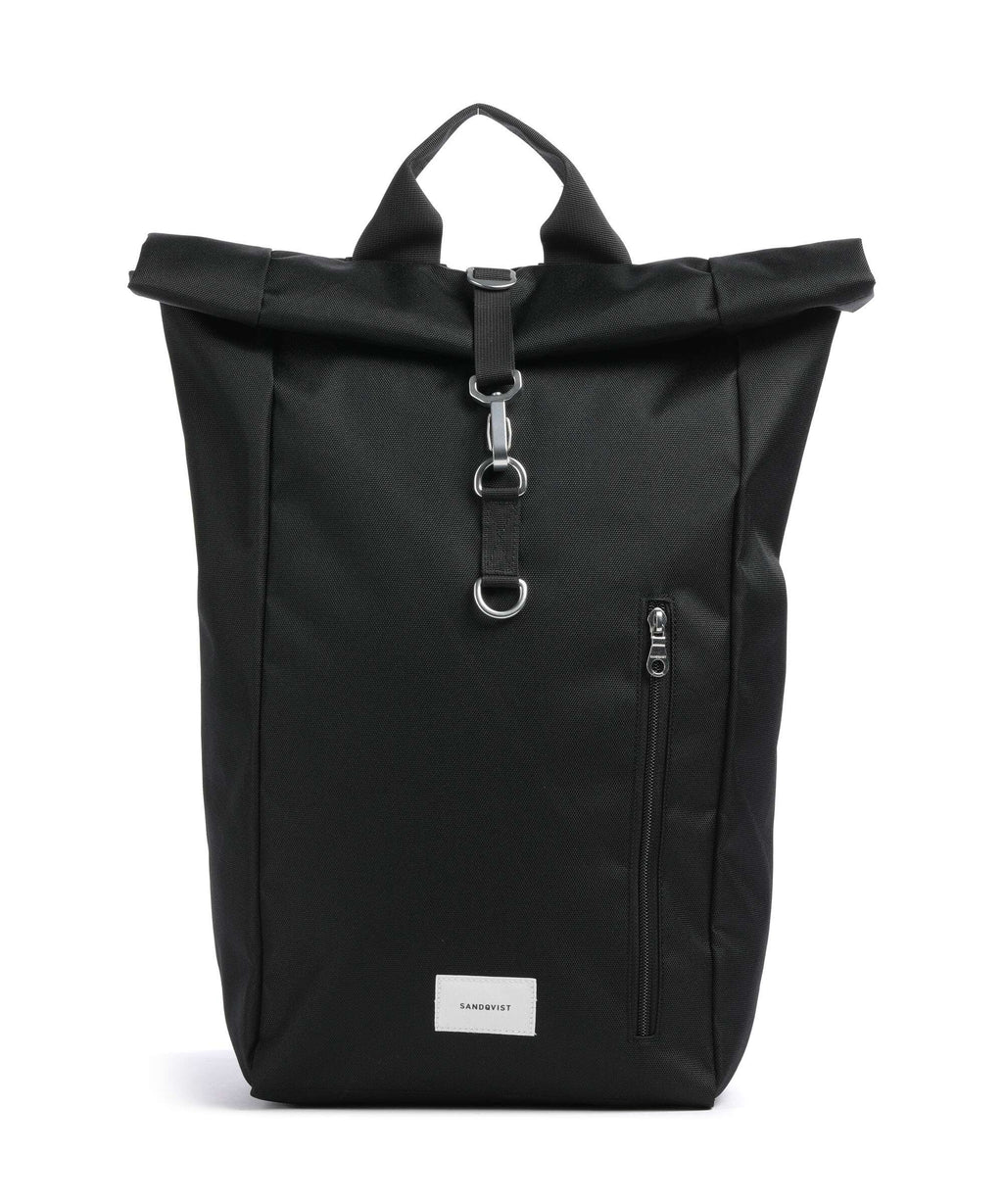 Sandqvist Ground L Rolltop backpack black