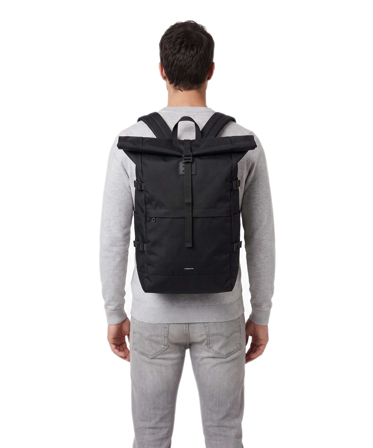 Sandqvist Icon L Rolltop backpack black