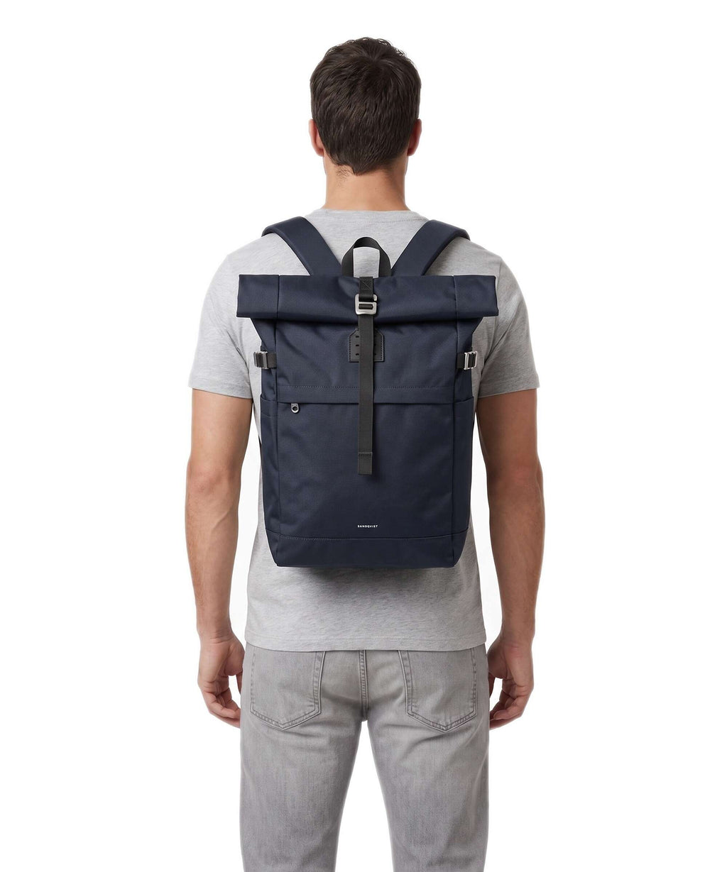 Sandqvist Icon M Rolltop backpack navy