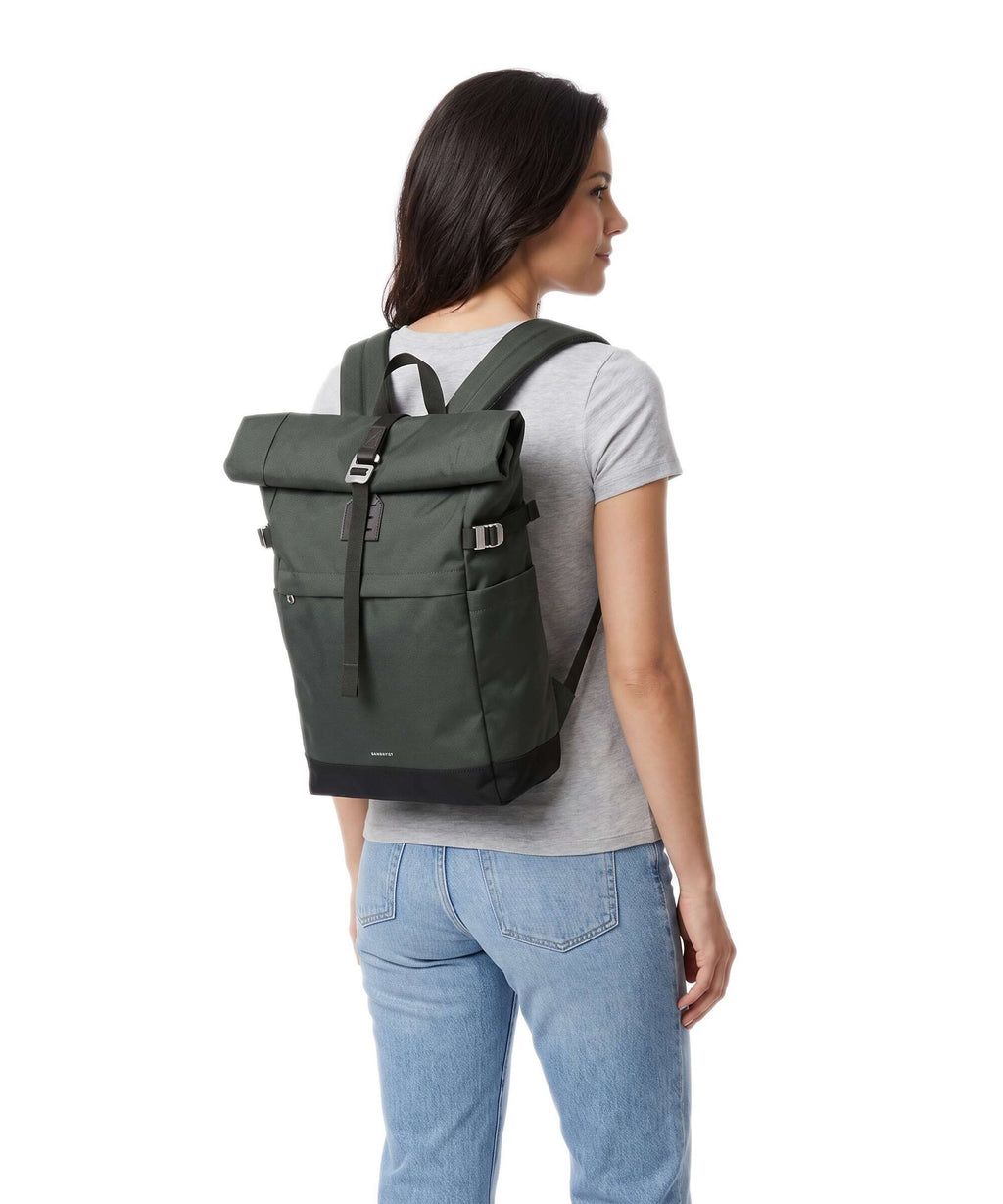 Sandqvist Icon M Rolltop backpack dawn green