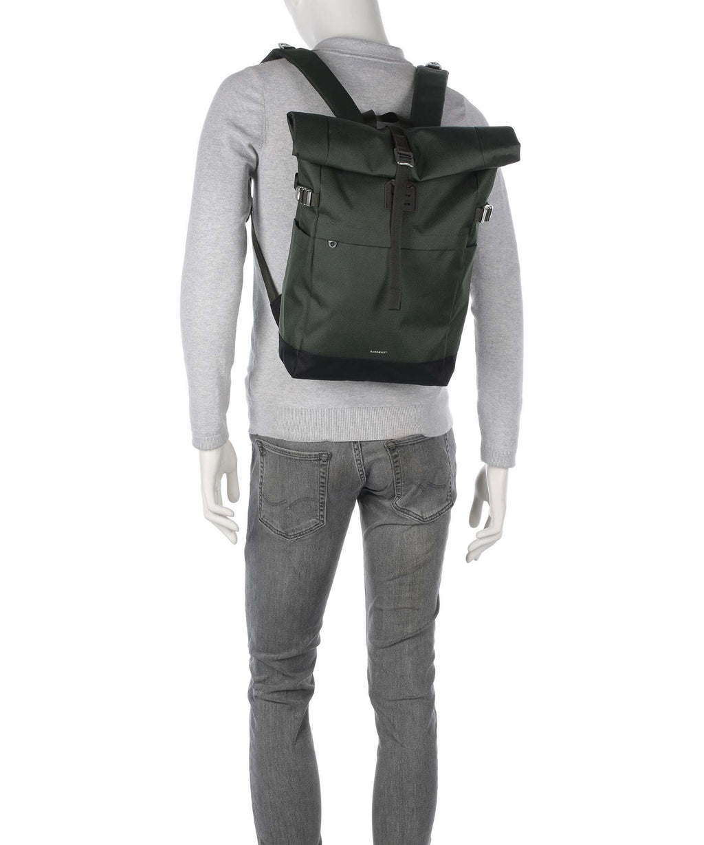 Sandqvist Icon M Rolltop backpack multi olive