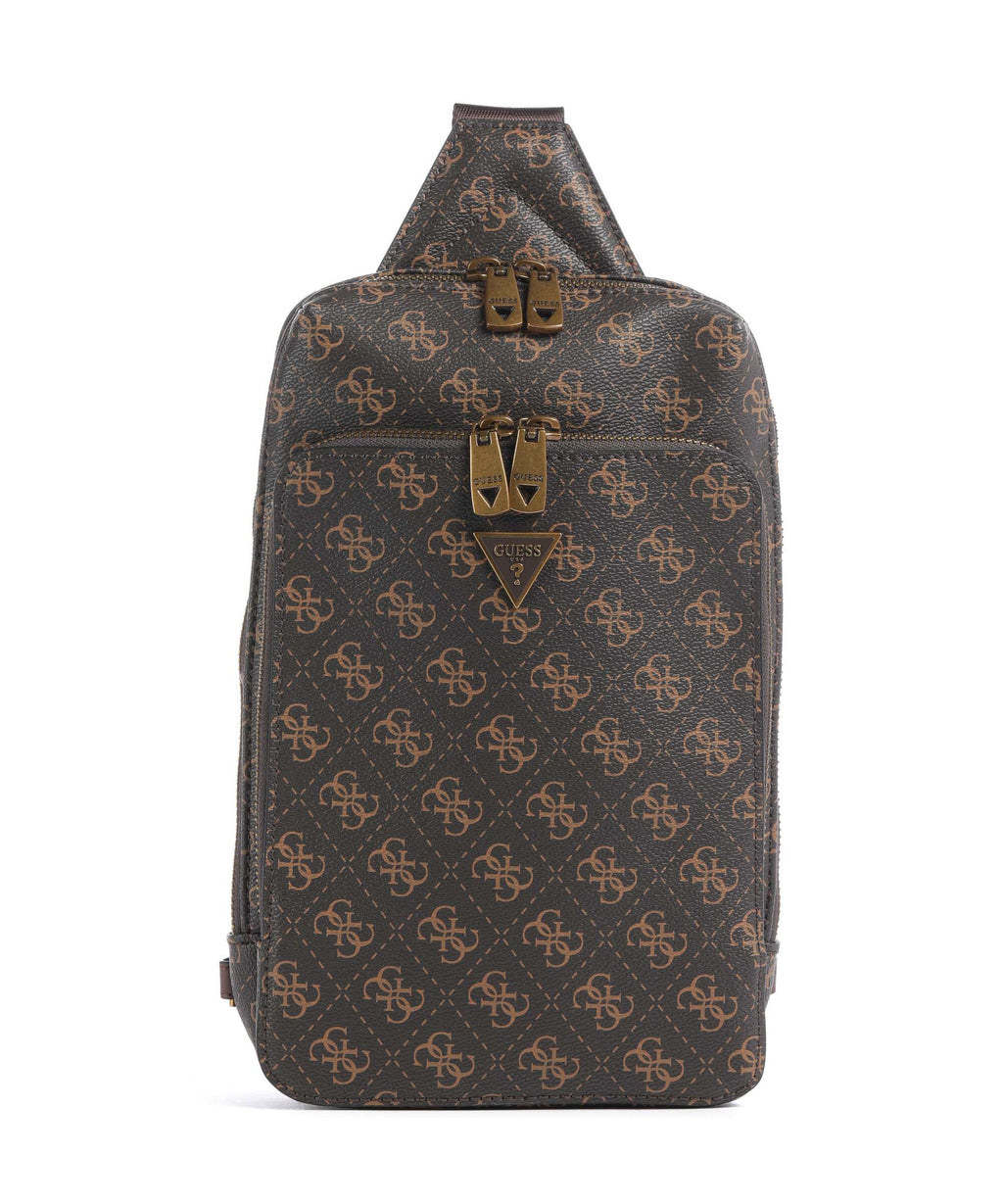 Guess Milano Sling bag brown/ochre/burgundy