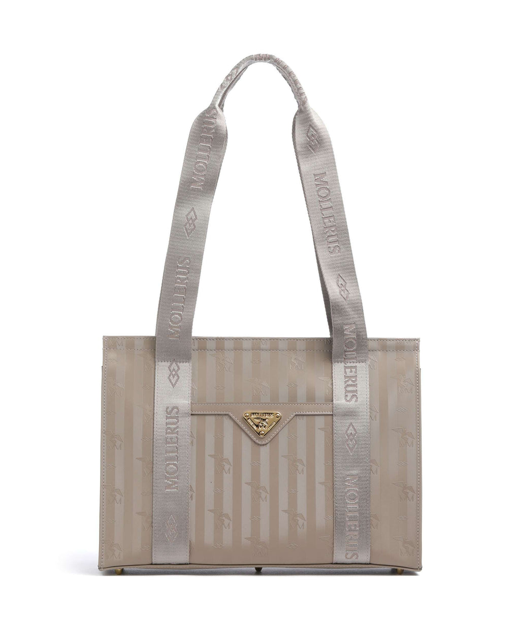 Maison Mollerus Vinerus Berlin Tote bag taupe grau