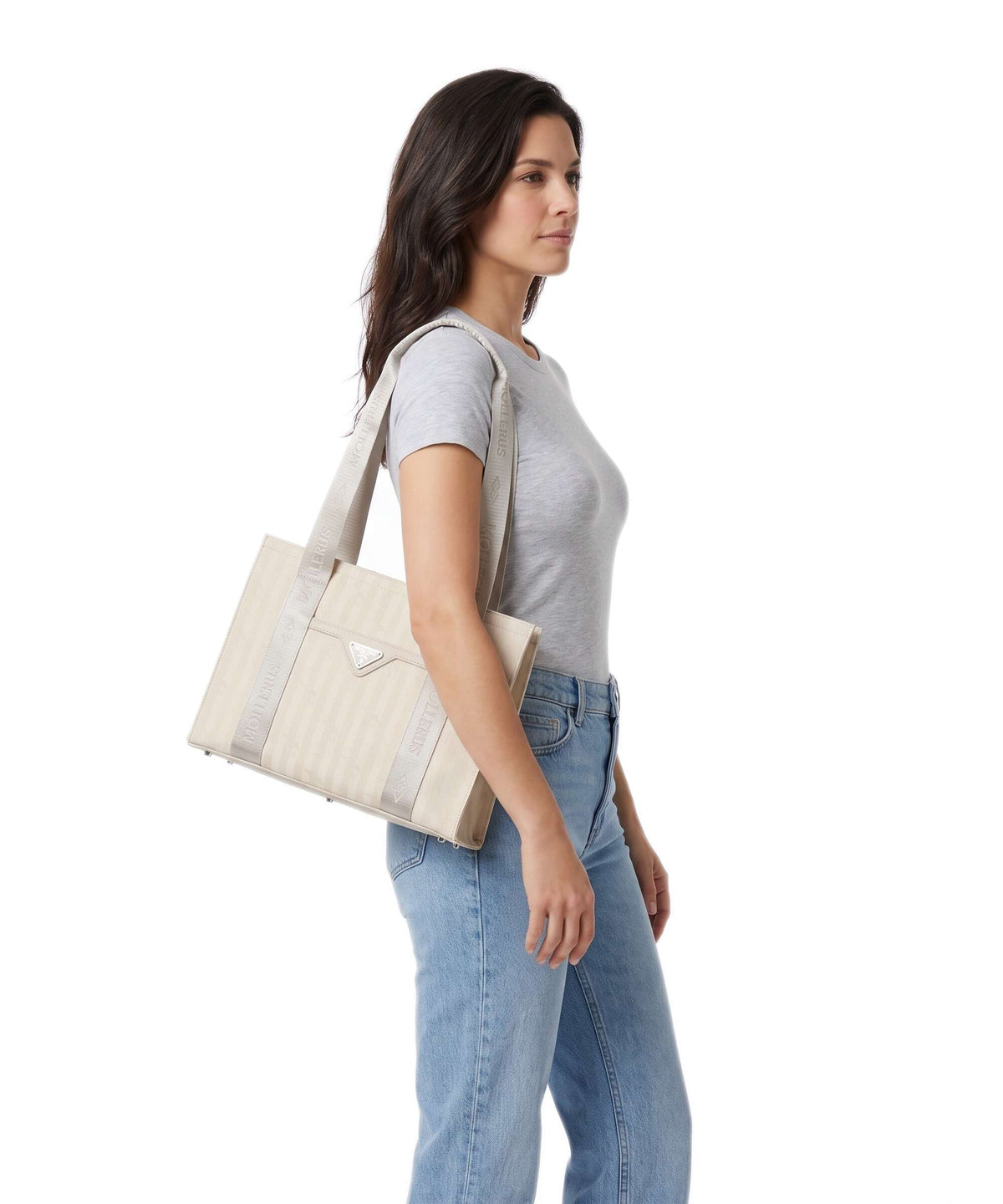 Maison Mollerus Vinerus Berlin Tote bag pearl weiss