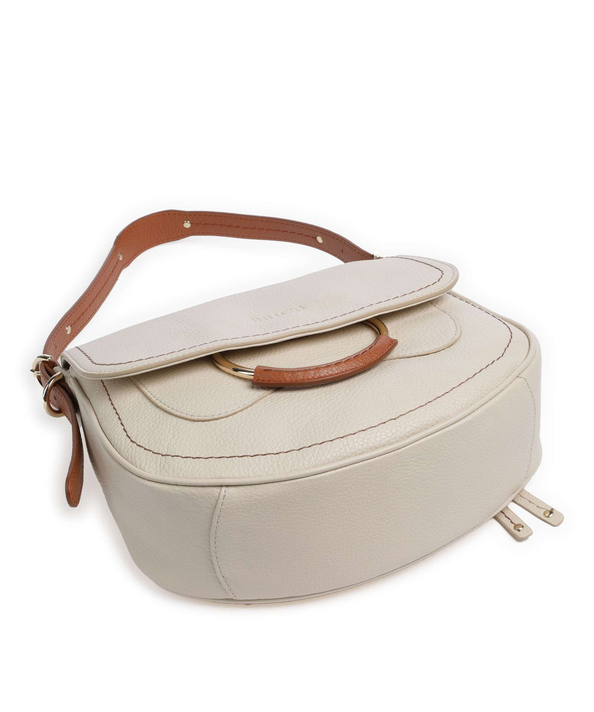 Brics Gondola Stella medium Shoulder bag cream/caramel
