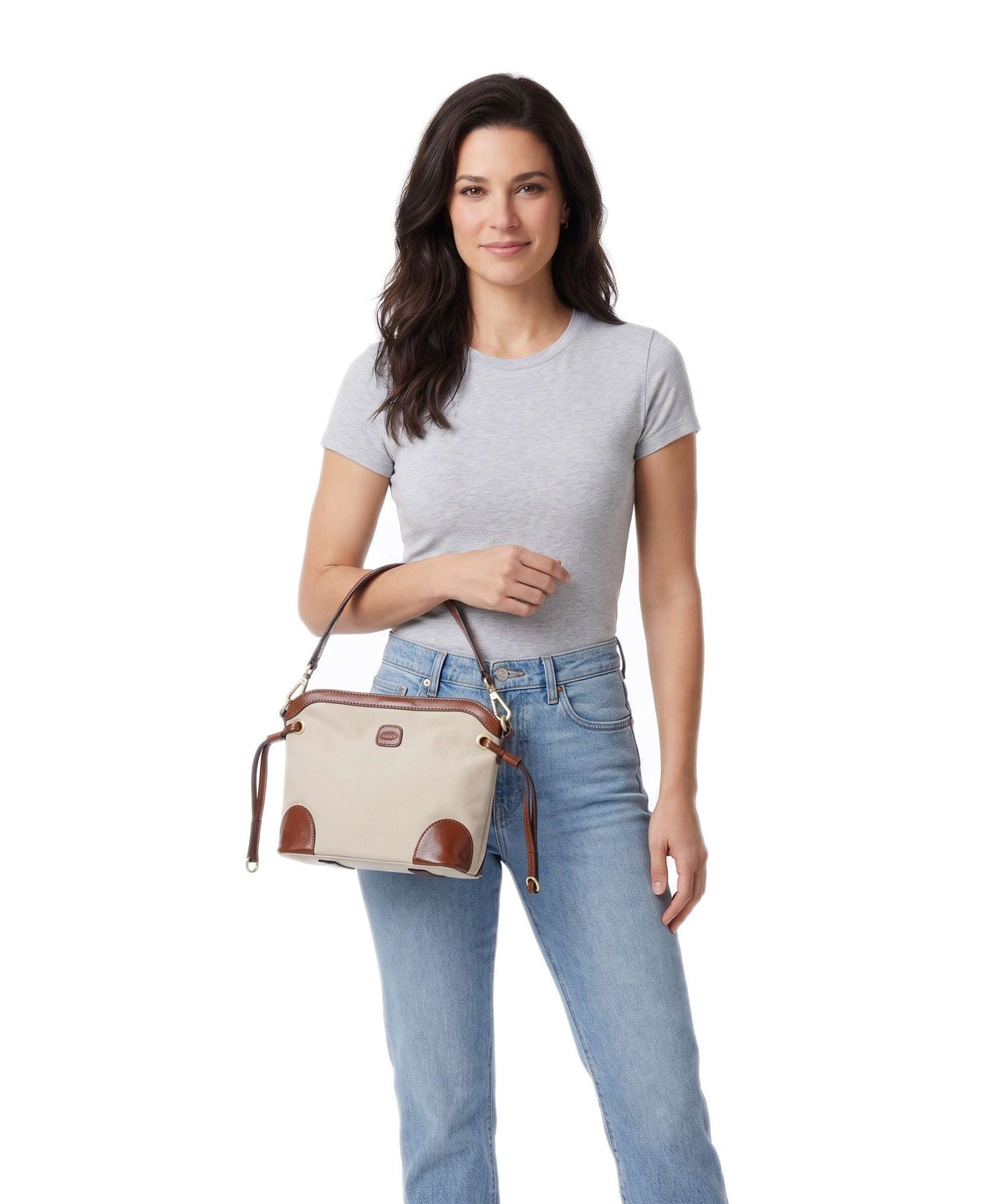 Brics Volterra Small Bucket bag cappuccino
