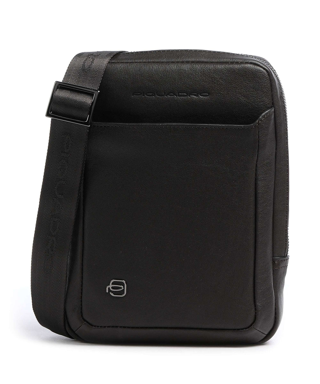 Piquadro Black Square Crossbody bag testa di moro