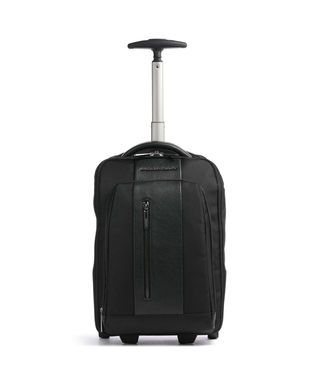 Piquadro Brief Backpack with wheels black