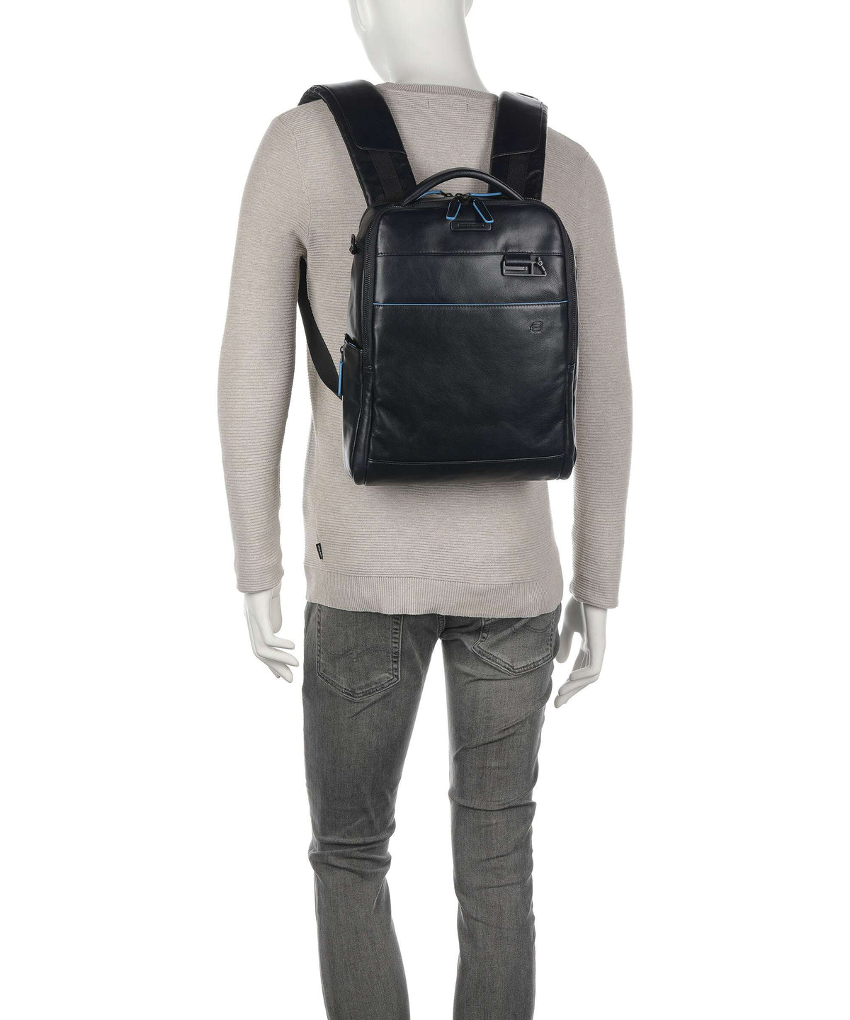 Piquadro Blue Square Revamp Laptop backpack blue