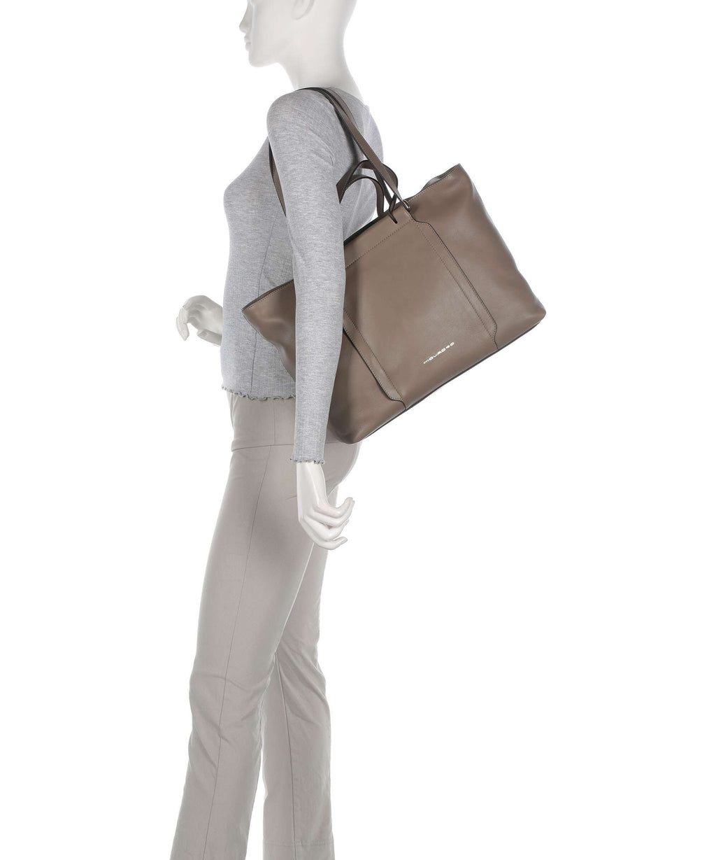 Piquadro Circle Tote bag tortora