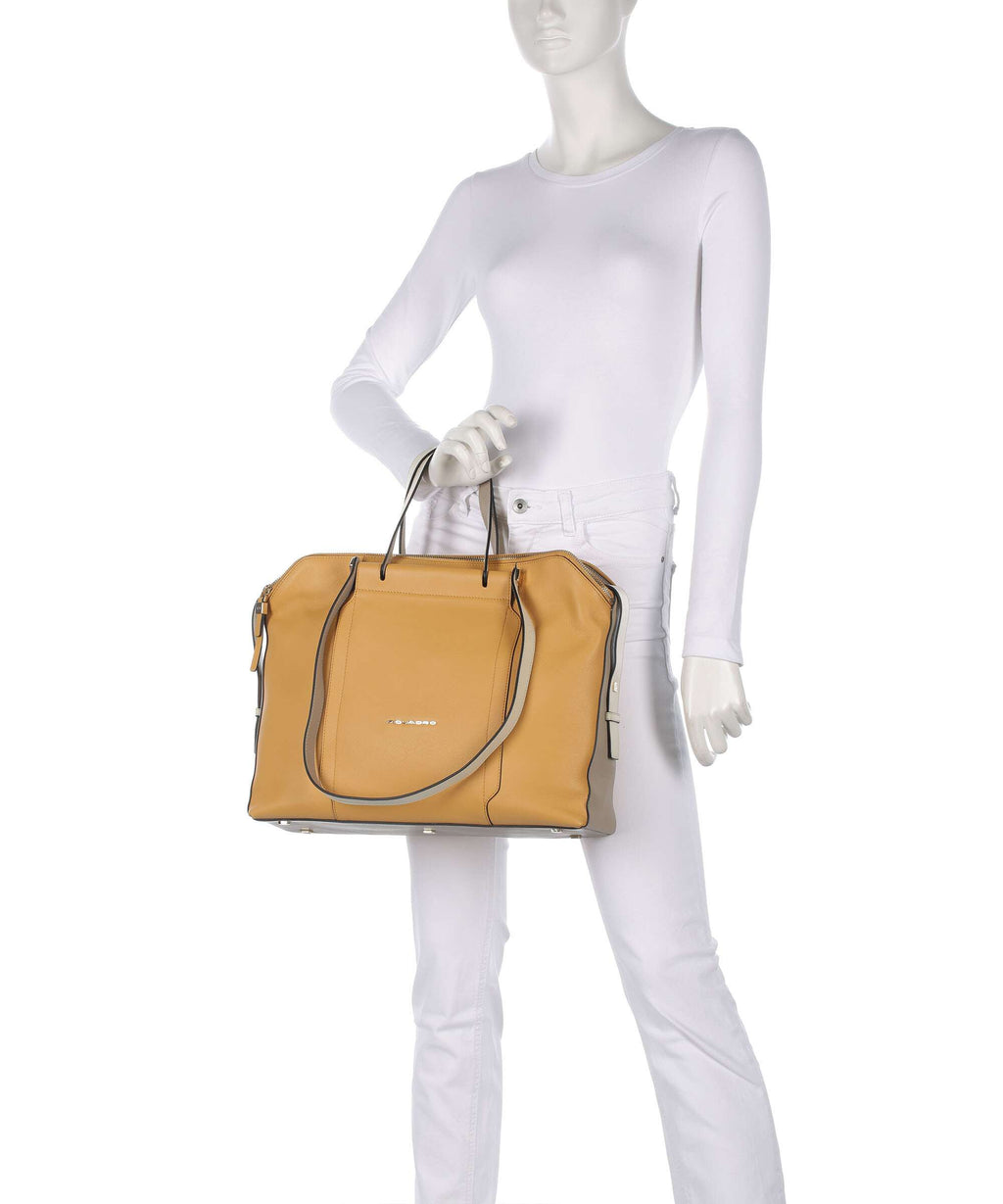 Piquadro Circle Briefcase yellow/beige