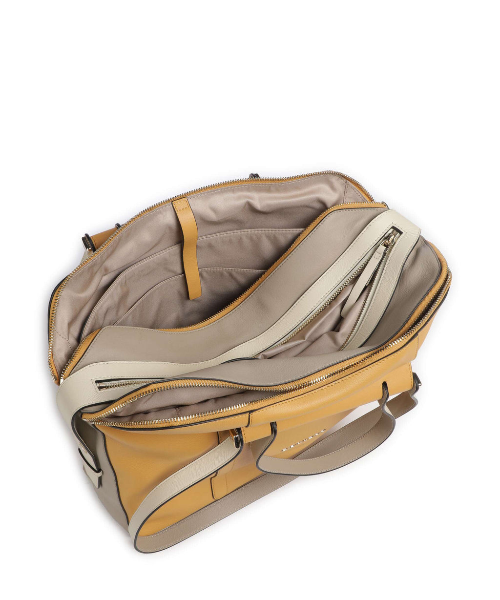 Piquadro Circle Briefcase yellow/beige