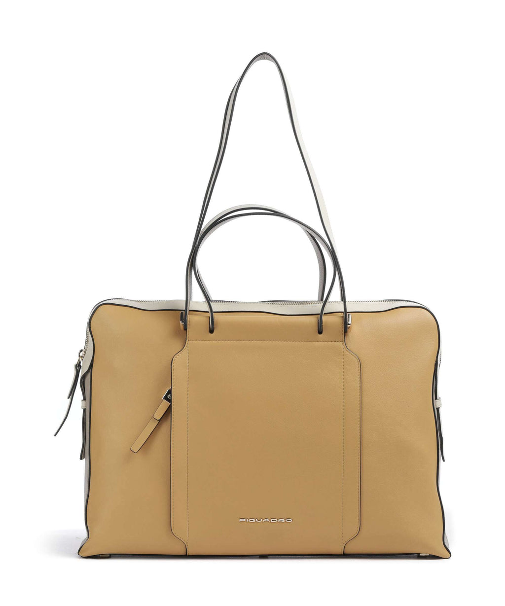 Piquadro W92 Briefcase yellow/beige