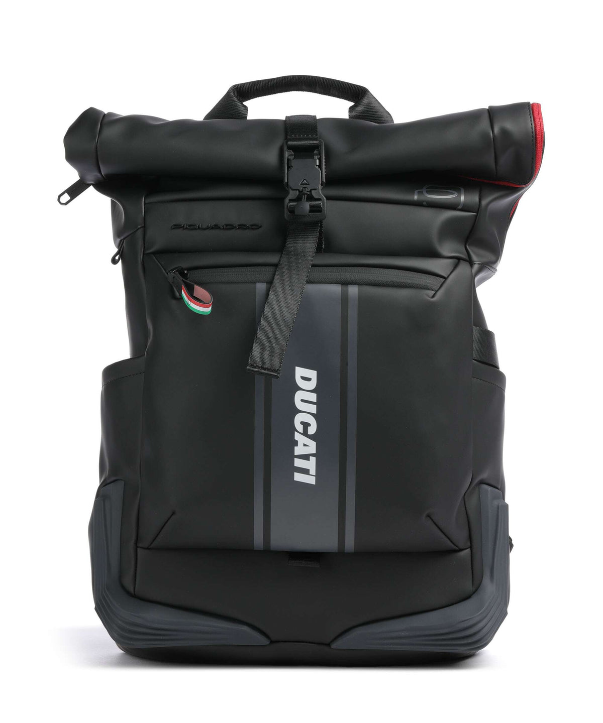 Piquadro Corner Special Ducati Rolltop backpack black