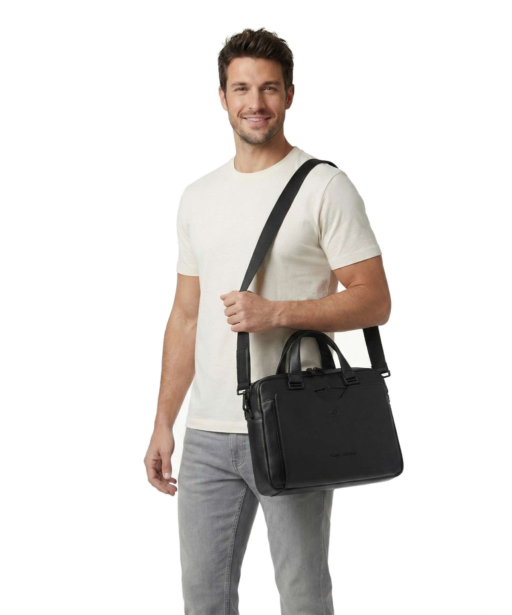 Piquadro Ael Briefcase black