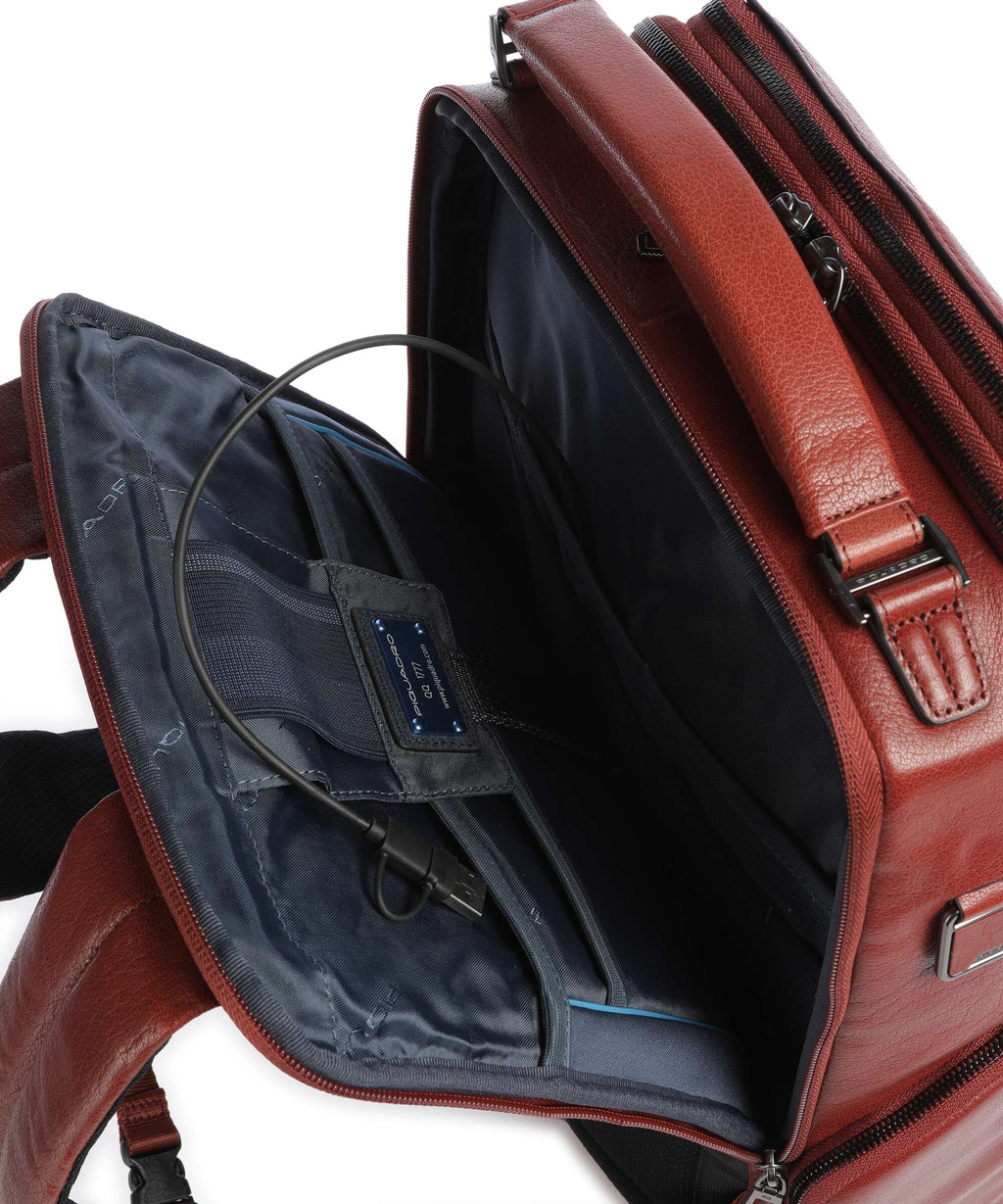 Piquadro Solm Travel backpack cuoio