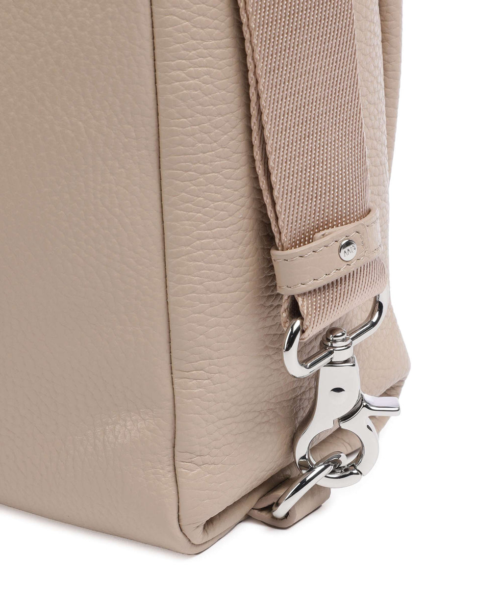 Mandarina Duck Mellow Leather Backpack bag warm taupe