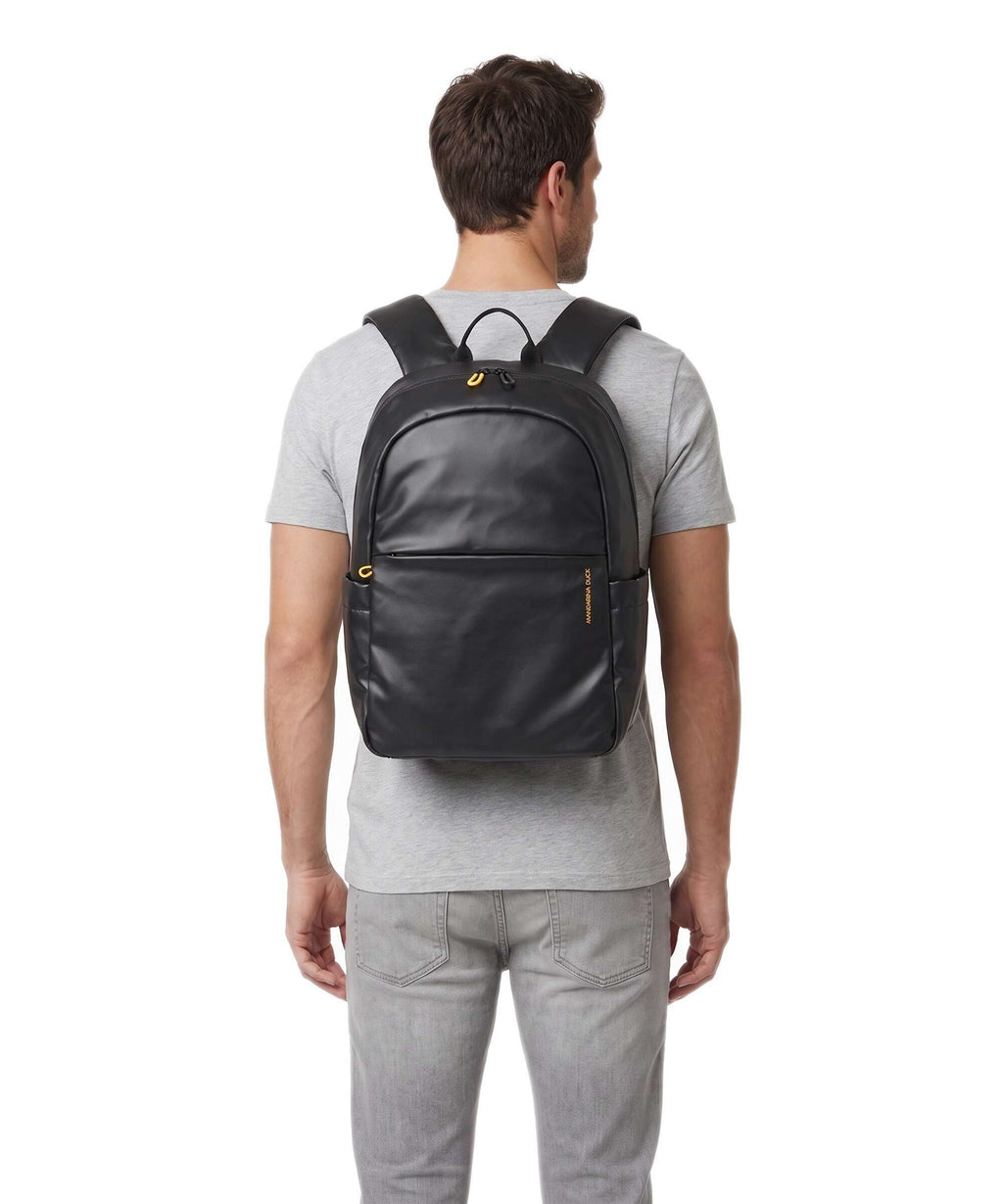 Mandarina Duck Coated Laptop backpack black