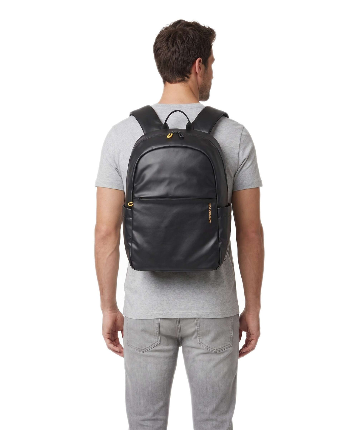 Mandarina Duck Coated Laptop backpack black