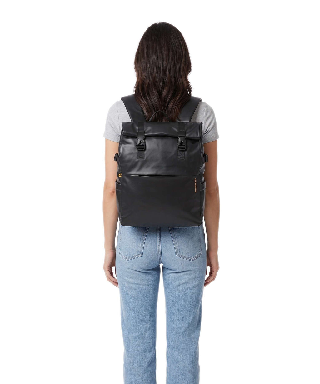 Mandarina Duck Eco Coated Laptop backpack black