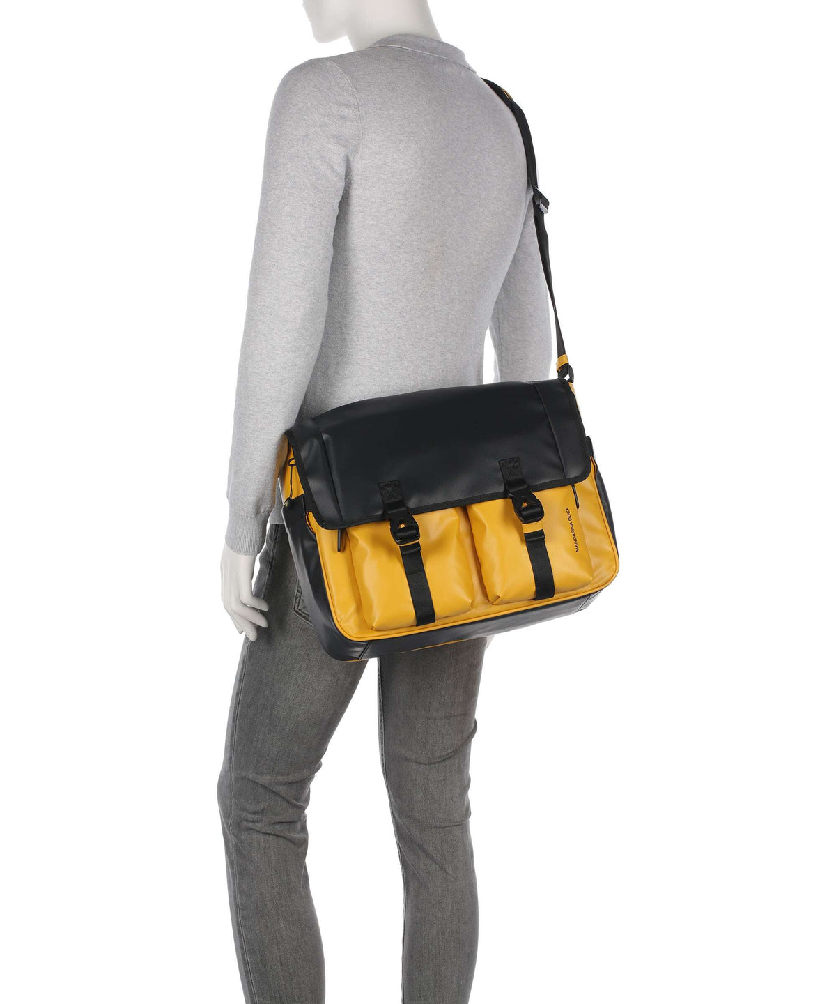 Mandarina Duck Eco Coated Messenger bag duck yellow