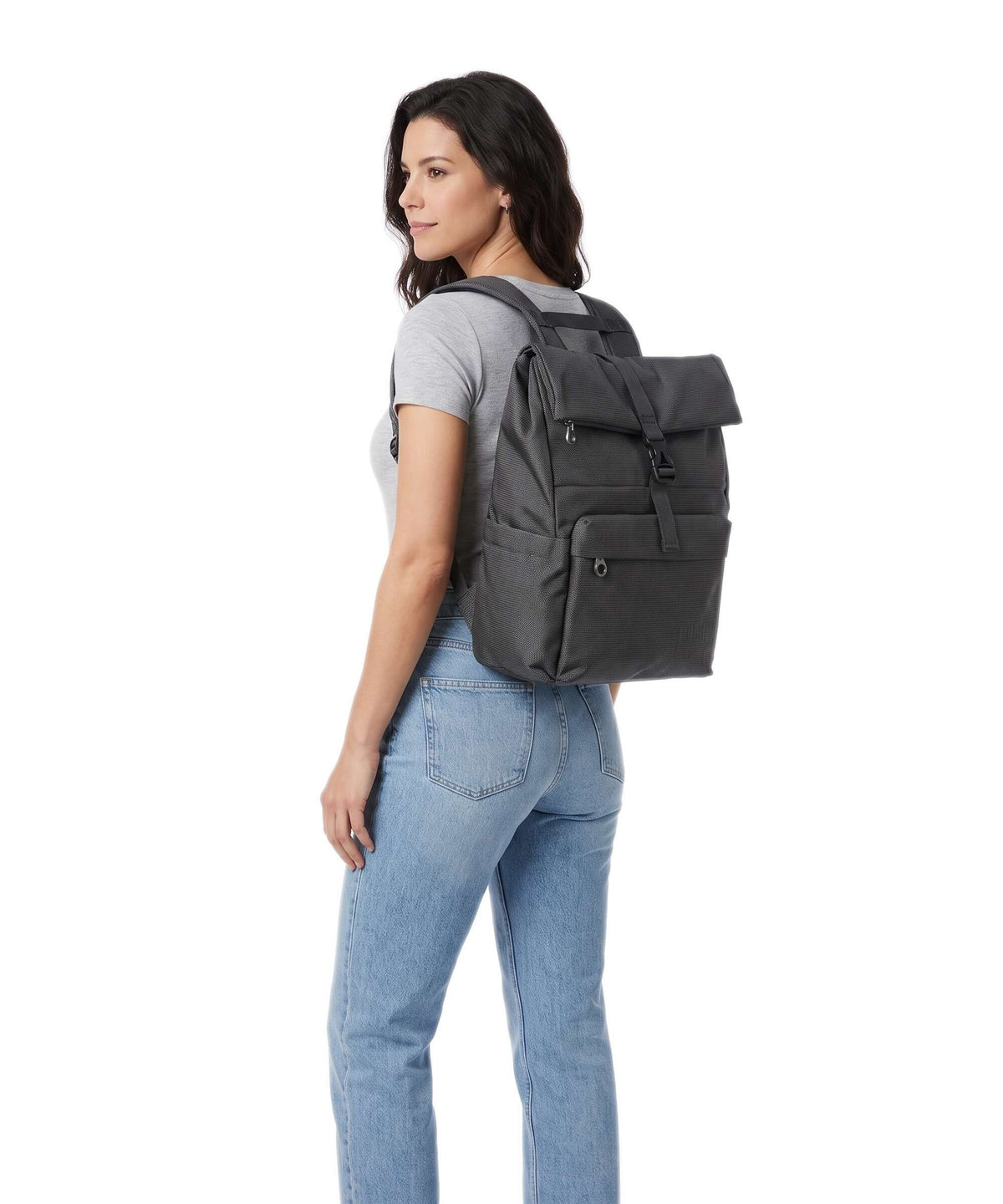 Mandarina Duck MD20 Rolltop backpack steel