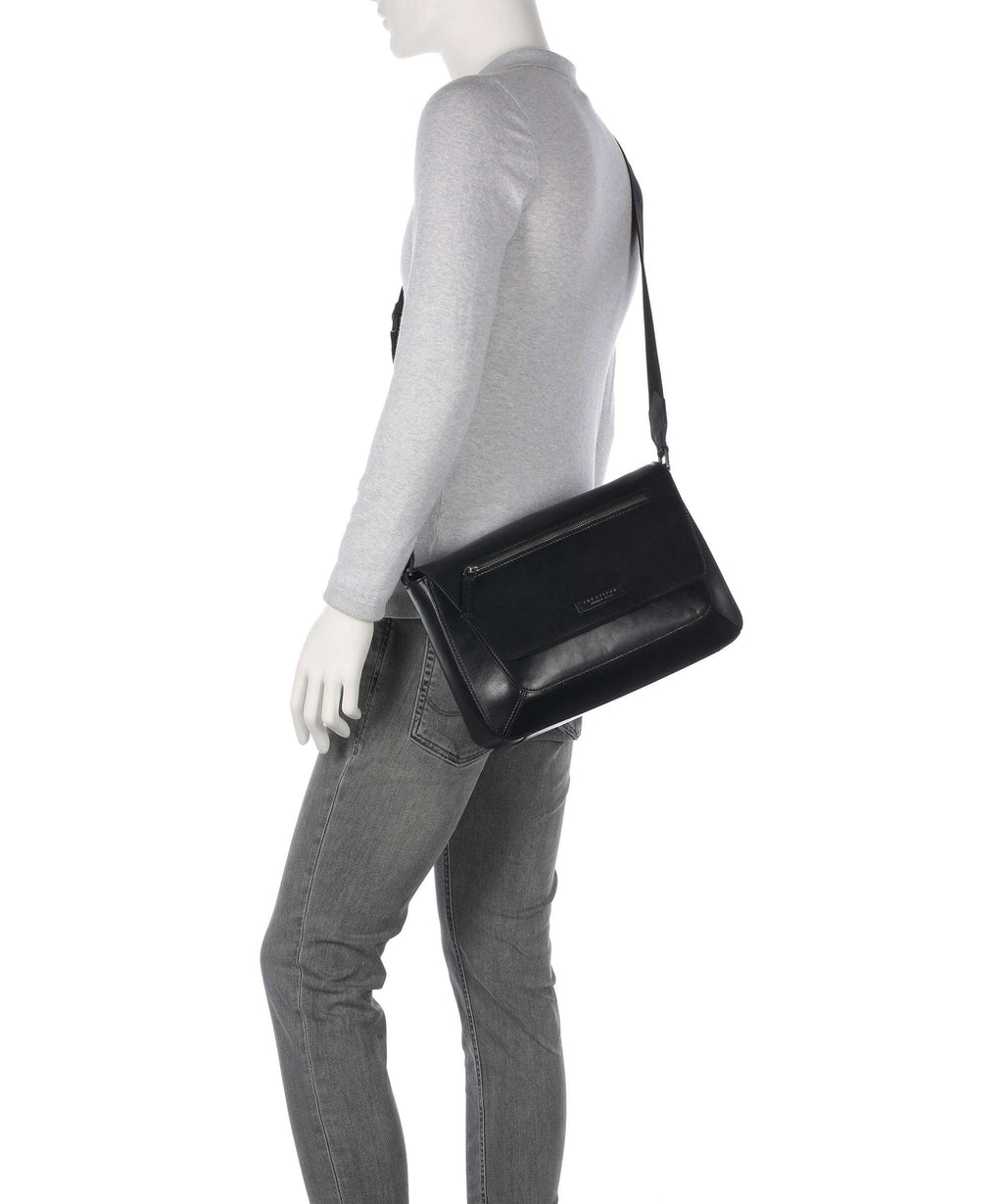 The Bridge Giulio Messenger bag black
