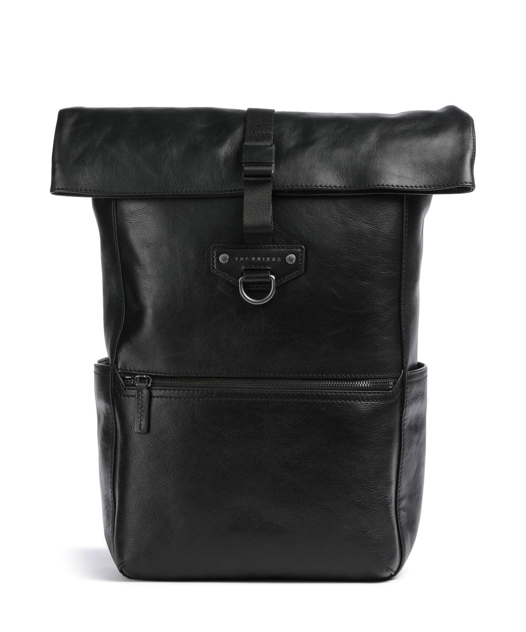 The Bridge Iacopo Rolltop backpack nero