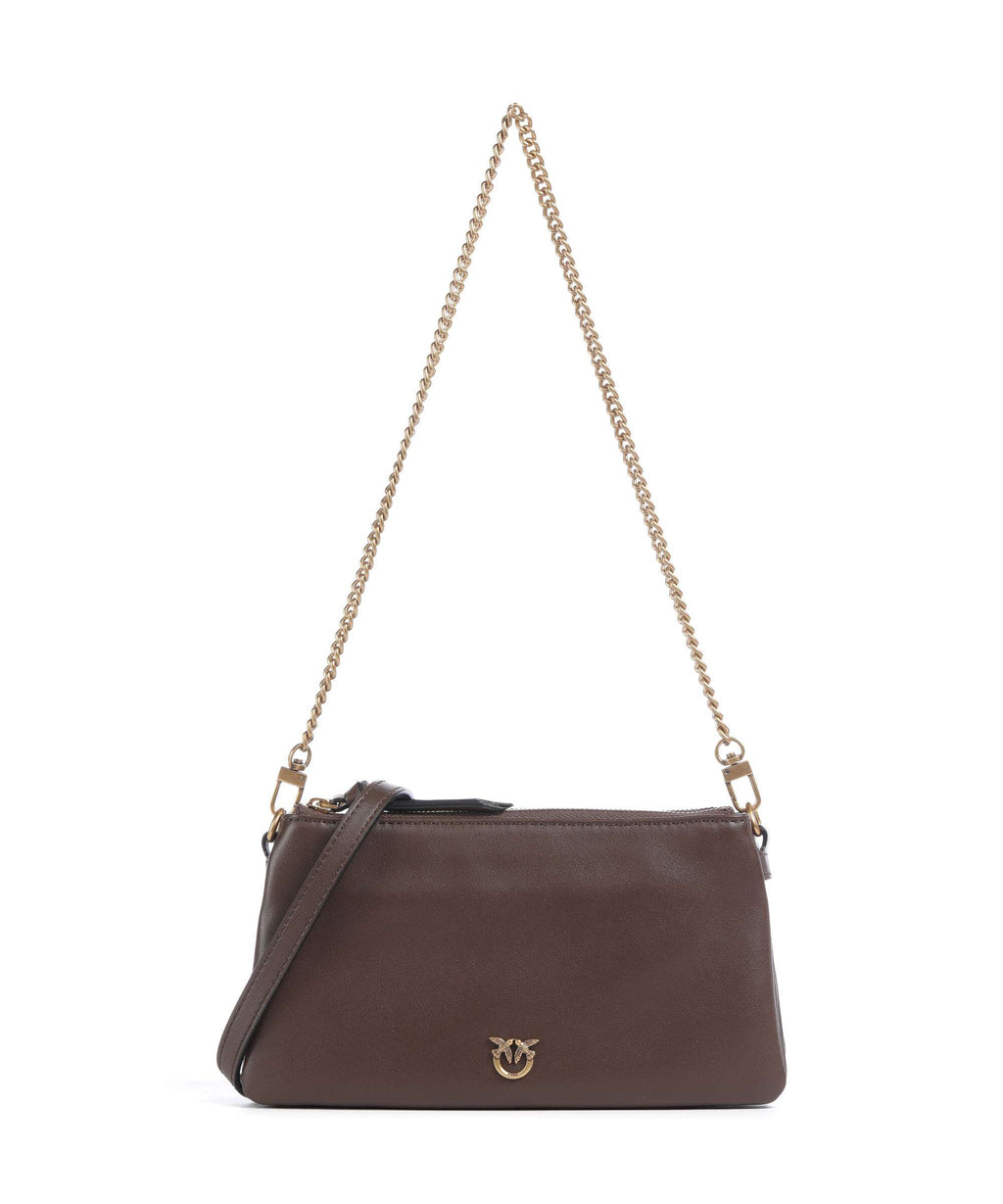 Pinko Double Mini Shoulder bag marrone castano/antique gold
