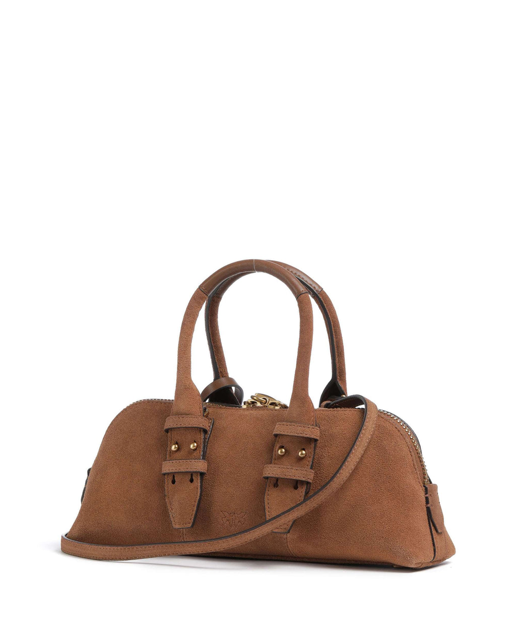 Pinko Bowling Horizontal Handbag marrone/leone/antique gold
