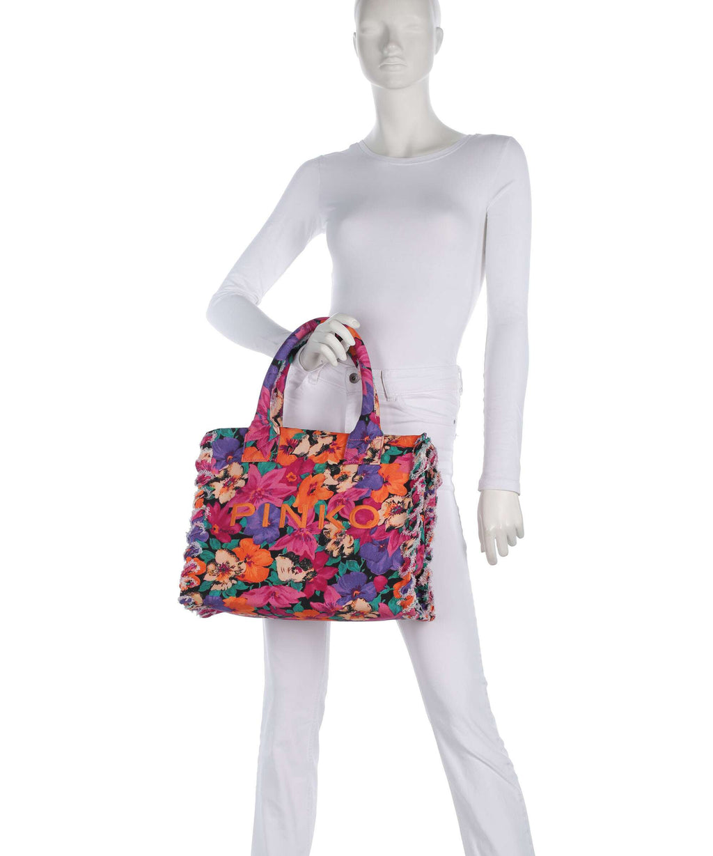 Pinko Beach Handbag fuxia/multicolor/antique gold