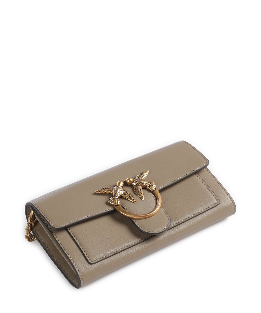 Pinko Love One Wallet grigio talpa/antique gold