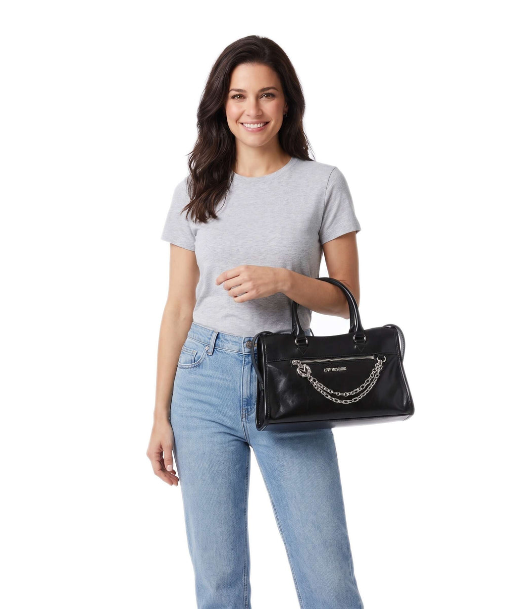 Love Moschino Urban Chains Handbag black/black