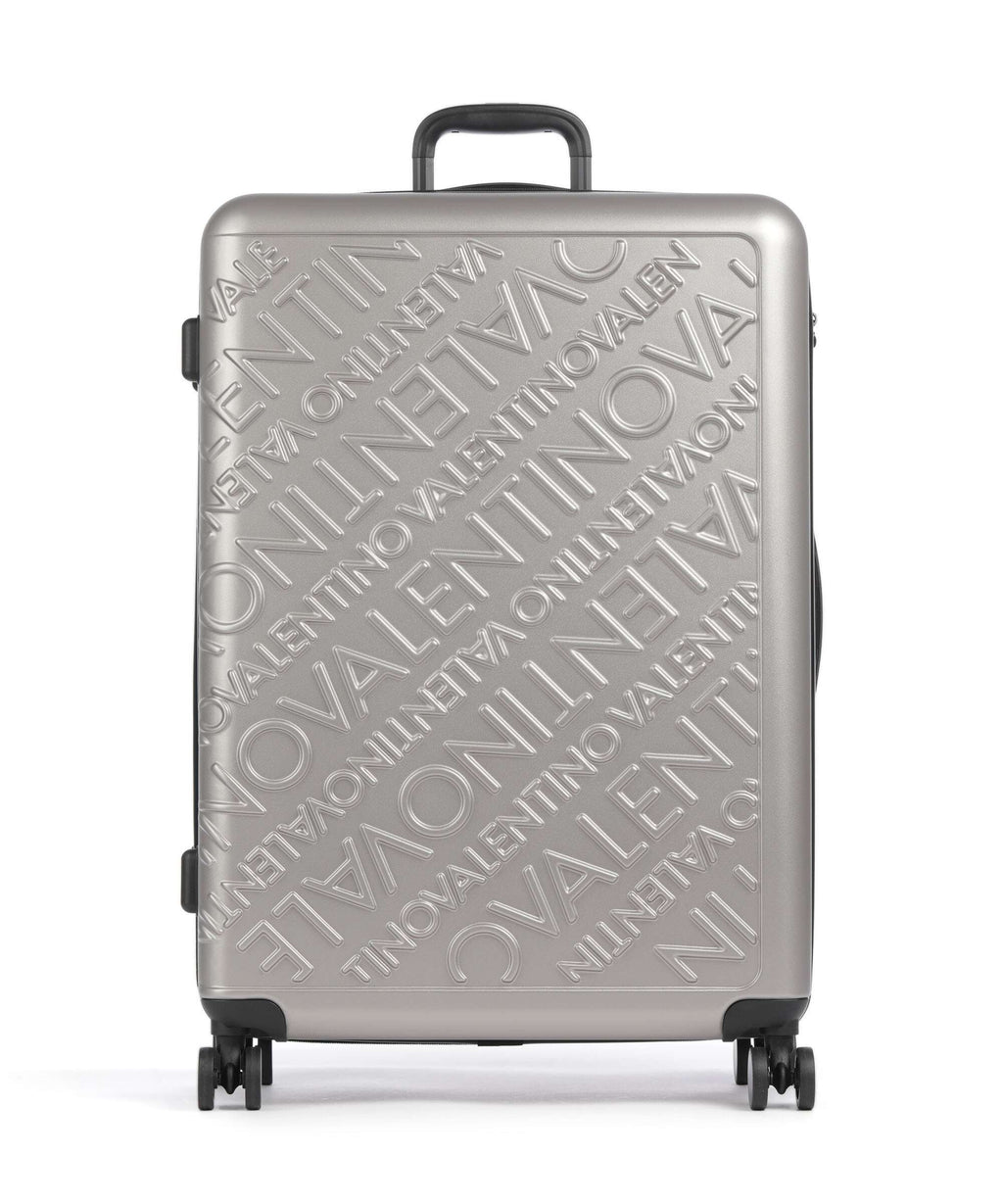 Valentino Bags Mars Spinner (4 wheels) silver
