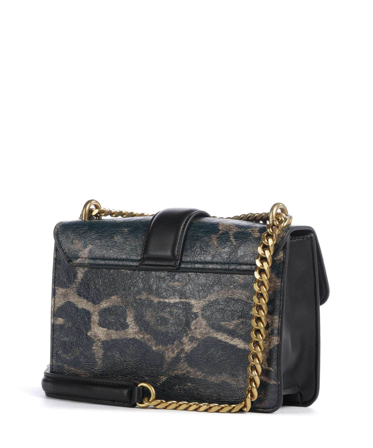Just Cavalli Iconic Snakes Shoulder bag black panter print