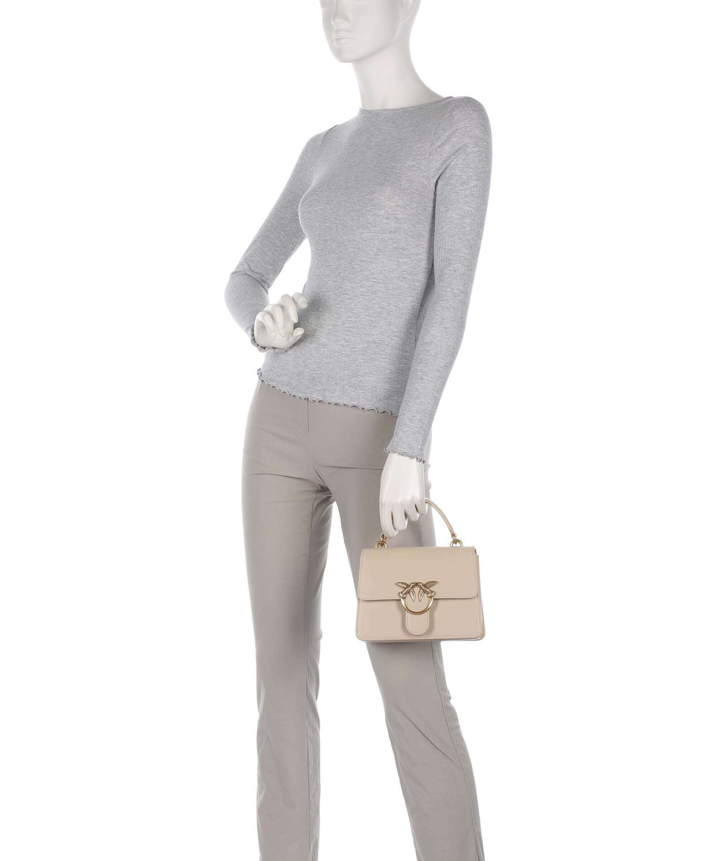 Pinko Love One Mini Handbag beige/grigio fumo/antique gold