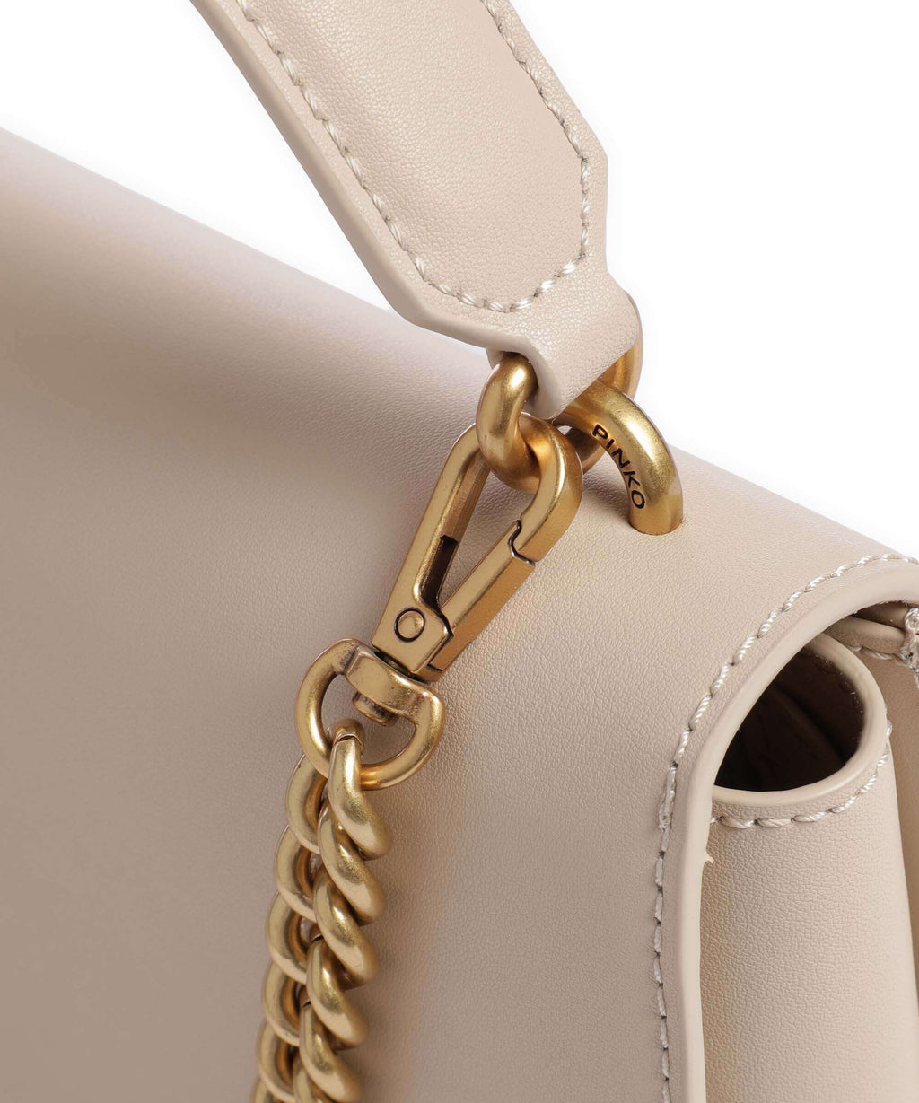 Pinko Love One Mini Handbag beige/grigio fumo/antique gold